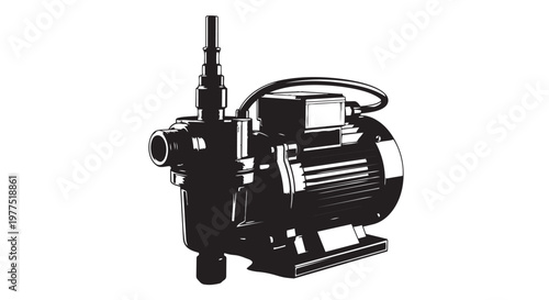 Industrial pump, mechanical equipment, black metal machinery, engineering tool