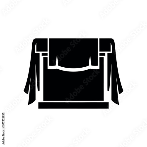 Black Colorful Simple Modern Curtain Drapery.