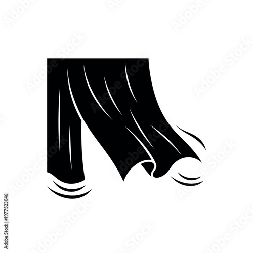 Black trousers falling down quickly.