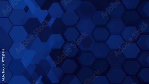 Wallpaper Mural Abstract Blue Hexagon Pattern Background for Modern Design. Torontodigital.ca