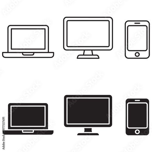 Comparison of electronic devices with and without screens turned off