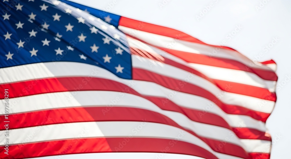 Fototapeta premium Honoring heroes a patriotic american flag for memorial day in the usa