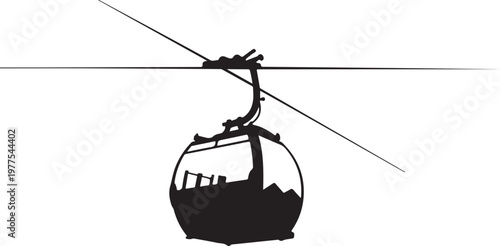 Gondola lift, cable car, ski resort transportation, mountain travel