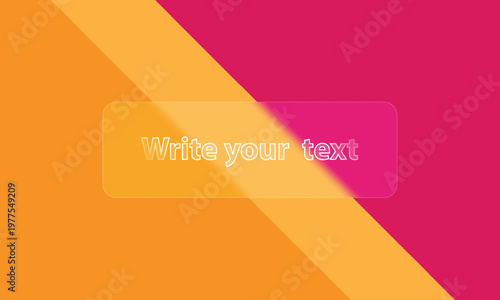 Blank text placeholder on an abstract geometric background with diagonal stripes