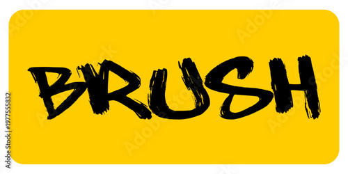 Single Word Brush Graffiti Tag Design with Heavy Hand Style Lettering for Street Art Branding and Urban Typography Graphic Design Asset Vector