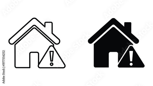 Warning signs indicating potential household issues