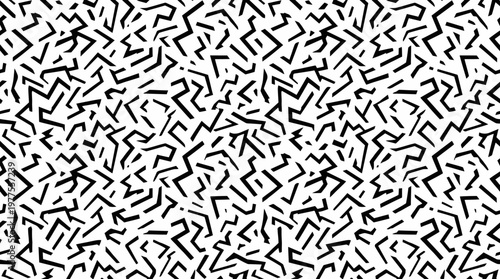 Black and white abstract zigzag pattern.