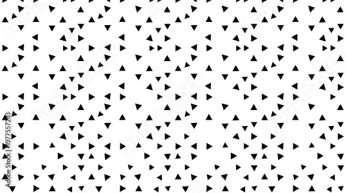 Black Triangles on White Background.