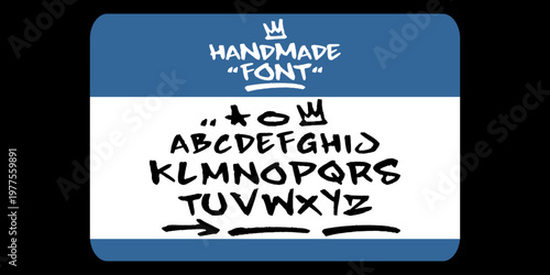Hello My Name Is Handmade Graffiti Sticker Design Featuring Urban Hand Style Lettering for Creative Name Tags and Street Art Illustration Vector