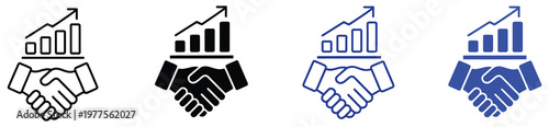 Stakeholder interest icon set, vector illustrations representing business stakeholders, engagement, priorities, and influence, including people, charts, and communication symbols