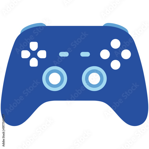 Gamepad: A sleek, modern gamepad in vibrant blue. It's designed for immersive gaming