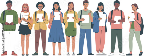 Large vector collection of Labrador Retriever dogs in black chocolate and yellow coat colors featuring various poses including sitting standing and lying down for pet care and 