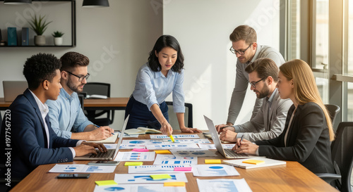 Business team collaboration meeting strategy.