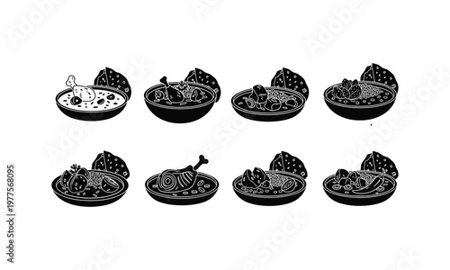 Historical reliefs depicting ancient ships and maritime activities in carved dishes.