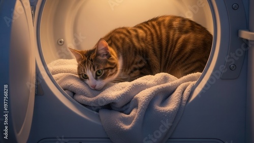 cat sleeping in a tunnel.