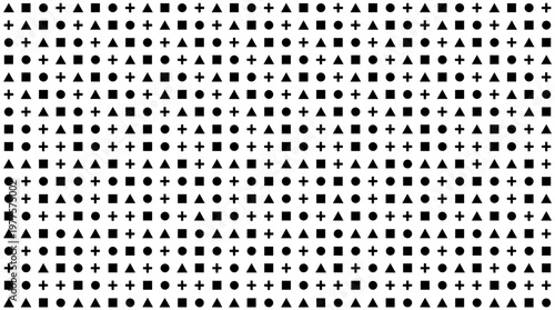 Black and white halftone dots pattern.