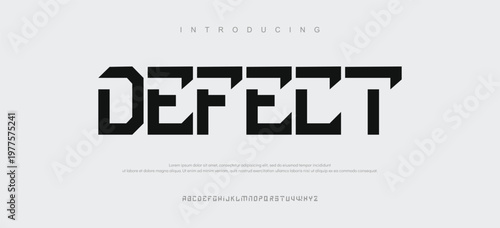 Introducing Defect Font Typography Design
