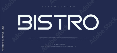 Modern Bistro Restaurant Introduction Signage Design