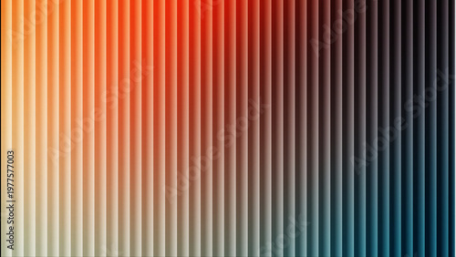 Dark Abstract Vertical Glass Ripples with High Contrast Sunset Gradient