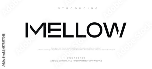 Canvastavla Introducing Mellow Modern Typography Logo Design