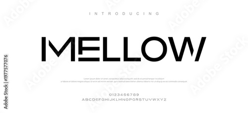 Konstfotografi Introducing Mellow Modern Typography Font Design
