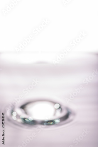 261.Macro Shot Of Water Droplet Splash With Bright Background