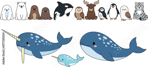 Dog breeds vector set with detailed black and white line art illustrations of different domestic canine breeds isolated collection