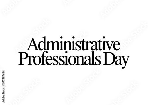 Administrative Professionals Day Handwritten Typography