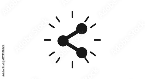 Molecular structure with connected atoms.