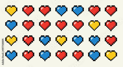 Love & Geometry: Heart and Floral Design Patterns