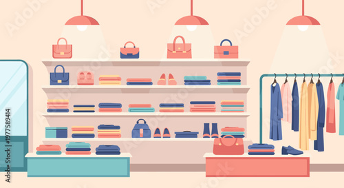 A serene and tidy interior scene featuring a neatly arranged shelf, evoking a sense of calm, order, and minimalist design for marketing materials or w
