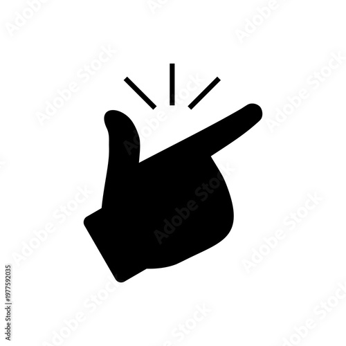 Snap finger like easy sign. Make It Easy icon isolated on white background