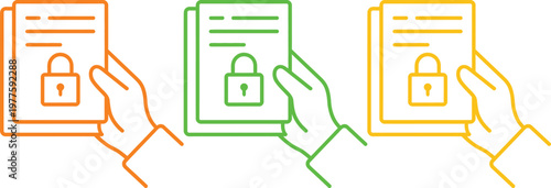 Illustrated depiction of document access control and sharing methods