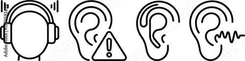 Visual representation of hearing protection and sound perception levels
