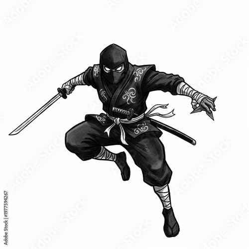 ninja warrior with sword