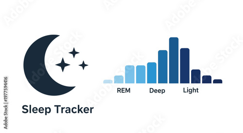 Sleep Tracker Device Graphic Display.