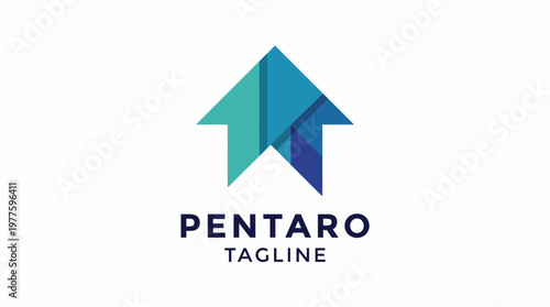 A modern and elegant logo design for the Pentaro brand, featuring geometric shapes and a contemporary aesthetic that reflects innovation and professionalism in branding.