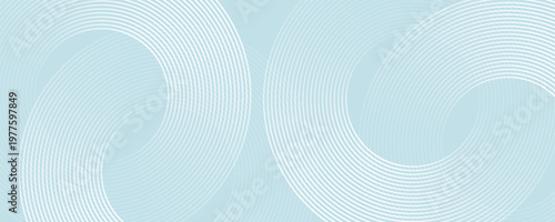 Modern abstract background. Glossy white gradient circle lines. Minimal geometric pattern. Simple graphic elements. Futuristic concept. Suitable for cover, poster, banner, brochure, eps10.