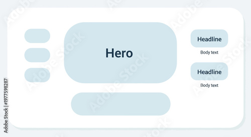 Website hero section mockup with user interface elements.