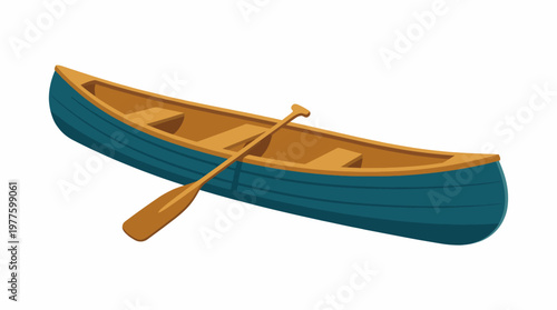 A beautifully designed canoe sits ready for adventure, showcasing smooth lines and a vibrant color palette, inviting exploration and relaxation on tranquil waters.