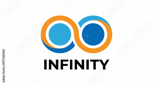 A modern graphic representation of the infinity symbol, intertwined in vibrant colors, symbolizing endless possibilities and limitless potential.