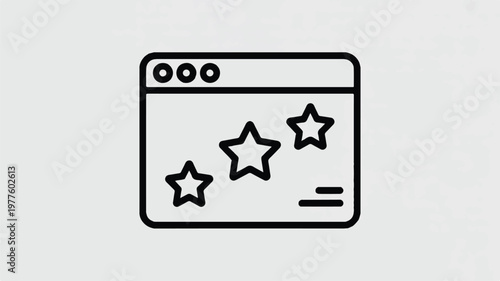 browser window with three star ratings on screen