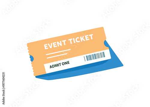 Airy event ticket planning concept emphasizing anticipation and negative space seen in top-down macro perspective, positioned in