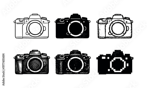 Digital camera body with lens mount and top controls used for capturing photographs and recording visual moments | Create ONE