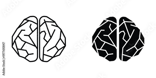 Contrast of a healthy brain and a brain affected by neurodegenerative conditions