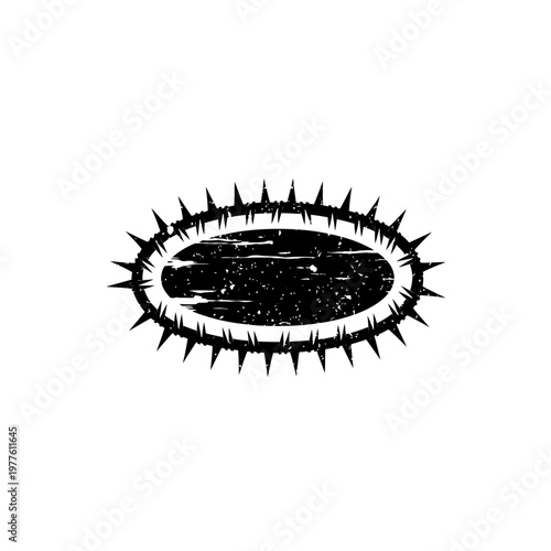 Distressed Crown of Thorns Icon - Grunge Religious Symbol