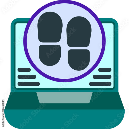 Digital Footprint Icon