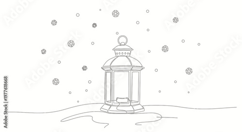 Winter Snow Lantern