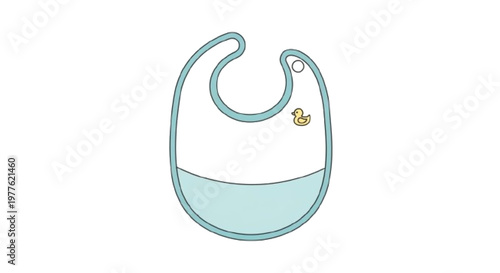Baby bib icon isolated flat , vector illustration. . white background