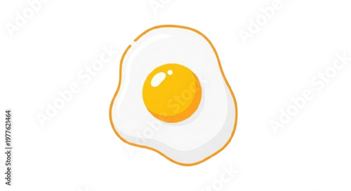 Fried egg icon, vector illustration. . white background